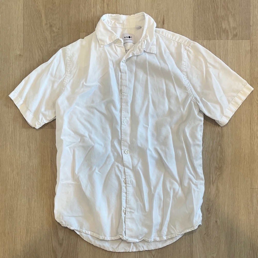 Men's Classic White Button Down Shirt